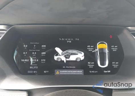 2016 Tesla Model S 60/70/75/85 from USA, damaged, VIN 5YJSA1E17GF150745